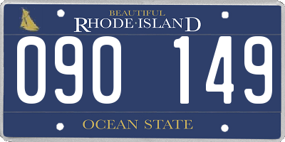 RI license plate 090149