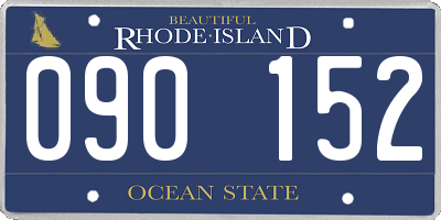 RI license plate 090152