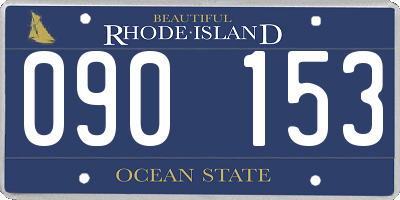 RI license plate 090153