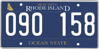 RI license plate 090158