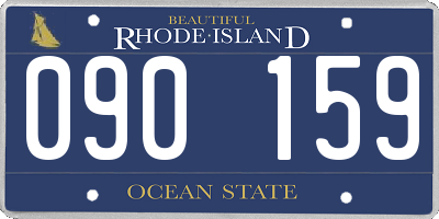 RI license plate 090159