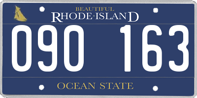 RI license plate 090163