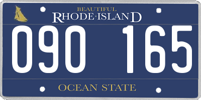 RI license plate 090165