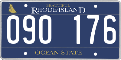 RI license plate 090176