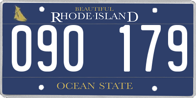 RI license plate 090179