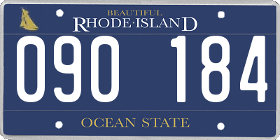 RI license plate 090184