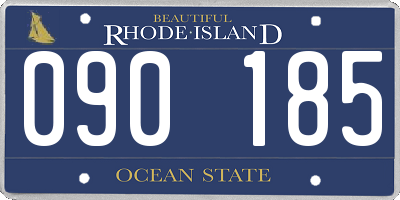 RI license plate 090185