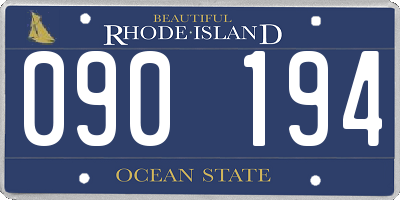 RI license plate 090194