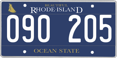 RI license plate 090205