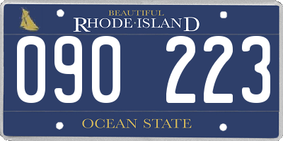 RI license plate 090223