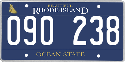 RI license plate 090238