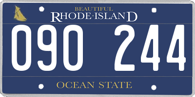 RI license plate 090244