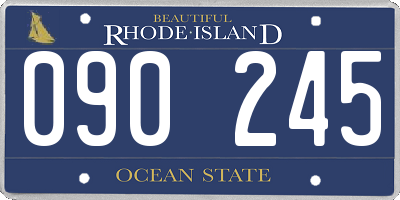 RI license plate 090245
