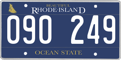 RI license plate 090249