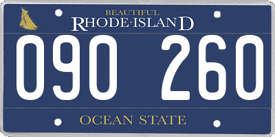 RI license plate 090260
