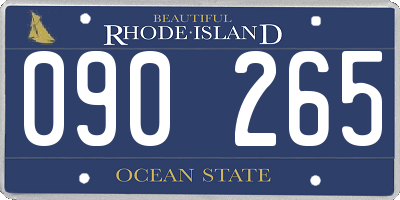 RI license plate 090265