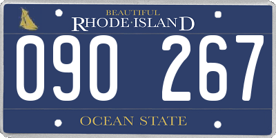 RI license plate 090267