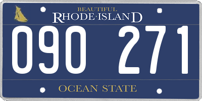 RI license plate 090271