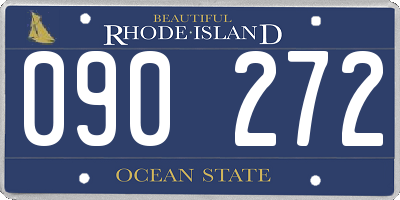 RI license plate 090272
