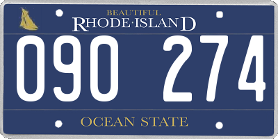 RI license plate 090274