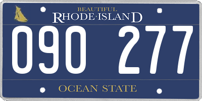 RI license plate 090277