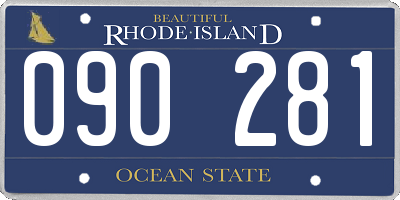 RI license plate 090281