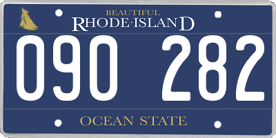 RI license plate 090282