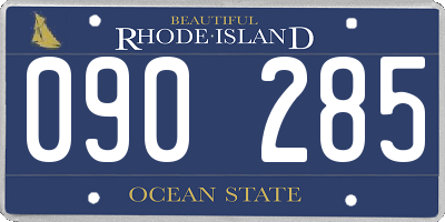 RI license plate 090285