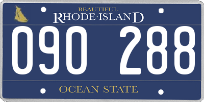 RI license plate 090288