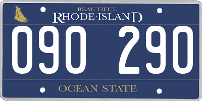 RI license plate 090290