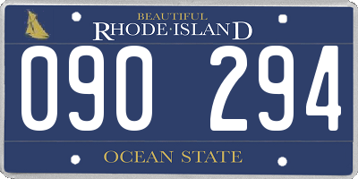 RI license plate 090294