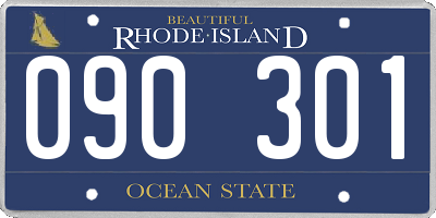 RI license plate 090301
