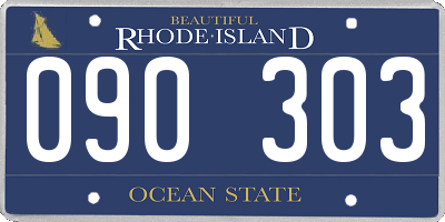 RI license plate 090303