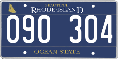 RI license plate 090304