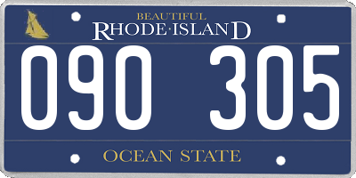 RI license plate 090305