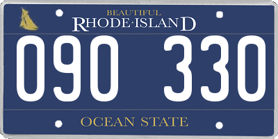 RI license plate 090330