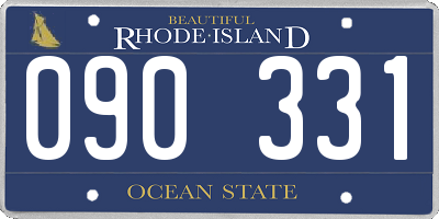 RI license plate 090331