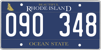 RI license plate 090348
