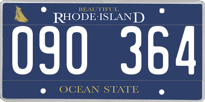 RI license plate 090364