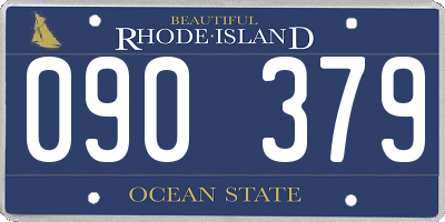 RI license plate 090379