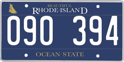 RI license plate 090394