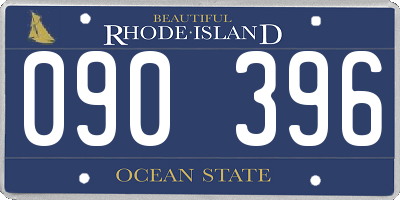 RI license plate 090396