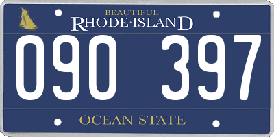 RI license plate 090397