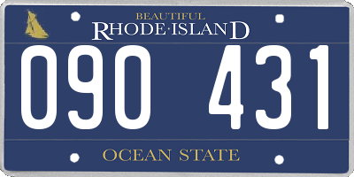 RI license plate 090431