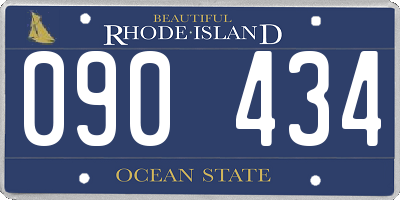RI license plate 090434