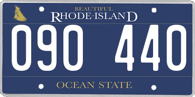 RI license plate 090440