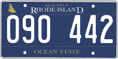 RI license plate 090442