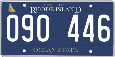 RI license plate 090446