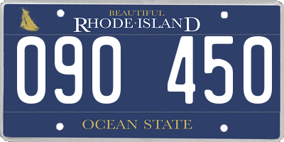 RI license plate 090450