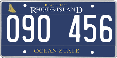 RI license plate 090456